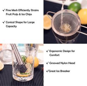 img 1 attached to Complete Silver Cocktail Shaker Set: 11-Piece Bar Kit, Drink Mixer with Essential Bar Accessories: Martini Shaker, Strainer, Jigger, Muddler, Spoon, & More