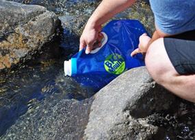 img 3 attached to 🥤 Seattle Sports AquaSto BigMouth Collapsible Water Container Bag, BPA Free Food Grade Storage Jug for Camping and Hiking, Backpacker's and Emergency Essential, Leak-Free and Freeze-Compatible Foldable 8 Liter