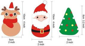 img 2 attached to 🎄 Artec360 Christmas Set 3-Pack Needle Felting Kits - Santa Claus, Christmas Tree, Reindeer Felting Kit - Needles, Finger Guards, Black High Density Mat, Complete Instructions