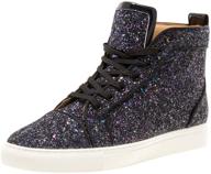 👟 exceptional sparkle and style: jump newyork reuben glitter sneaker men's shoes logo