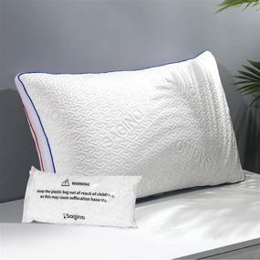 img 4 attached to Sagino Pillows Sleeping Double Side Adjustable