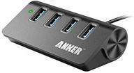 🔌 anker 4-port usb 3.0 unibody aluminum portable data hub + 2ft cable - compatible with macbook, mac pro/mini, imac, xps, surface pro, notebook pc, usb flash drives, mobile hdd and more логотип