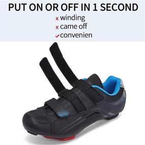 img 2 attached to 🚴 Unisex Road Bike Cycling Shoes for Men and Women, Compatible with Look Delta/SPD Cleats, Ideal for Road Racing Bikes - 3 Strap Design