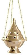 🔥 4.5&quot; h brass burners hanging censer/charcoal incense burner - enhance your accessory collection logo