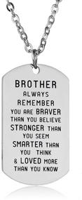 img 4 attached to 🌟 Inspirational Family Member Necklace: Always Remember You Are Braver Than You Believe