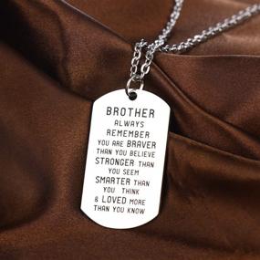 img 3 attached to 🌟 Inspirational Family Member Necklace: Always Remember You Are Braver Than You Believe