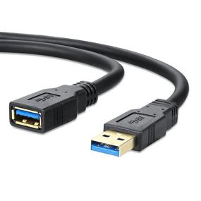 img 4 attached to 💻 20FT USB 3.0 Extension Cable - High Speed Extender Cord Type A Male to Female - Black (6M)