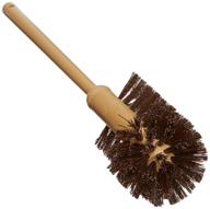 🚽 rubbermaid commercial 17 inch toilet bowl brush: plastic handle, polypropylene fill, brown (fg632000brn) - powerful cleaning tool for sparkling toilets logo