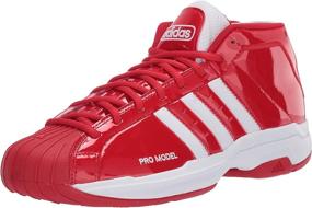 img 4 attached to White Scarlet Adidas Sneaker Model