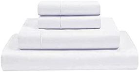 img 1 attached to 🛏️ Superior 1000TC 100% Cotton Sheet Set (White, Queen) - Luxurious 4-Piece Soft & Silky Bed Sheet Set - Long Staple Combed Pure Natural Cotton - Sateen Weave