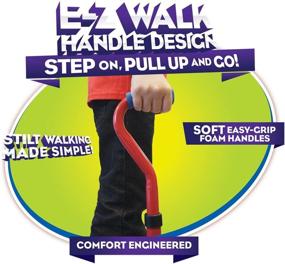 img 1 attached to 🤸 Geospace Original Walkaroo 'Wee' Balance Stilts - Beginner Stilts for Little Kids (Ages 4 up) in Blue