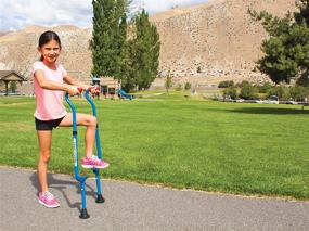 img 3 attached to 🤸 Geospace Original Walkaroo 'Wee' Balance Stilts - Beginner Stilts for Little Kids (Ages 4 up) in Blue