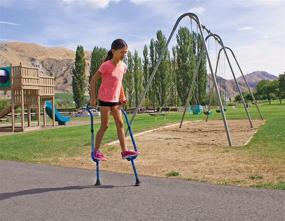 img 2 attached to 🤸 Geospace Original Walkaroo 'Wee' Balance Stilts - Beginner Stilts for Little Kids (Ages 4 up) in Blue