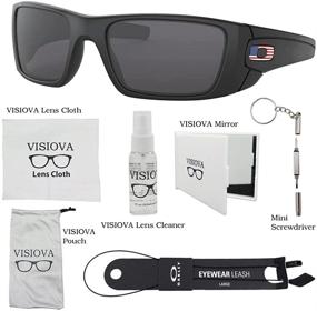 img 3 attached to 🕶 Complete Oakley Fuel Cell OO9096 Sunglasses Bundle with Leash and VISIOVA Accessories for Men