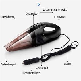 img 3 attached to 🚗 Car Vacuum Cleaner z-snowman 5000PA 70W 12V Low Noise Wet and Dry Use Auto Vacuum with 3M Cord, HEPA Filter - Color1