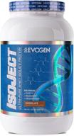 🍫 evogen isoject premium chocolate whey isolate with ignitor enzymes - 28 servings logo