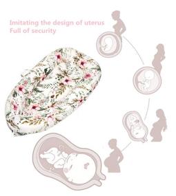 img 3 attached to 👶 Breathable and Portable Baby Nest Lounger for Newborn Co-Sleeping: Soft Cotton Infant Floor Seat for Crib & Bassinet. Ideal for Traveling, Napping, and Newborn Shower Gift.