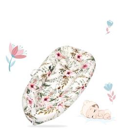 img 2 attached to 👶 Breathable and Portable Baby Nest Lounger for Newborn Co-Sleeping: Soft Cotton Infant Floor Seat for Crib & Bassinet. Ideal for Traveling, Napping, and Newborn Shower Gift.