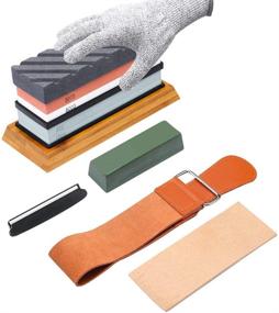 img 4 attached to 🔪 Professional Flattening Sharpening Whetstone: Achieve Razor-Sharp Results