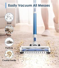 img 2 attached to 🧹 Highly Efficient ORFELD Cordless Vacuum Cleaner: 1.4L Big Dustbin & Unique-Design Storage Base for Pet Hair and Hardwood Floors