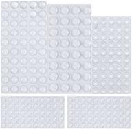 🛡️ austor rubber feet bumper pads - set of 232 clear adhesive buffer pads, self-stick furniture bumpers in 4 shapes for doors, cabinets, and drawers логотип