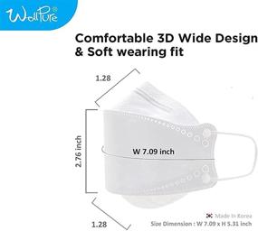 img 1 attached to WELLPURE Protection Comfortable Breathing Disposable