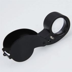 img 3 attached to 🔍 Enhanced Vision: 40x Magnification LED Jeweler Loupe Magnifying Glass - 25mm Lens, Black