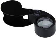 🔍 enhanced vision: 40x magnification led jeweler loupe magnifying glass - 25mm lens, black logo