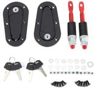 🚗 enhance car safety with duokon universal car engine hood cover, lock key pin kit safety latch pin in black logo