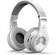 🎧 bluedio v5.0 wireless bluetooth stereo headphones with mic - ht turbine white logo