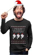 fishmas fishing 🎣 christmas sweatshirt by tstars logo