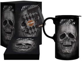 img 1 attached to ☕ Harley-Davidson Tall Boy Travel Latte Mug with H-D Skull Design - Gift Box Included (Model#: 3TBT4906)