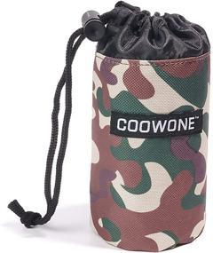 img 4 attached to 🐶 Camo Dog Treat Pouch - Small Drawstring Closure Training Tote Bag for Dogs, Portable Travel Bowl & Treat Bag for Walking, Hiking