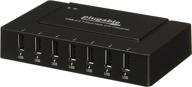 plugable 7 port usb hub – usb charging station for multiple devices with 60w power adapter and usb 2.0 data transfer capability логотип