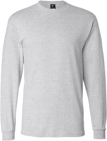 img 4 attached to Hanes 6 1 Long Sleeve Beefy T GOLD Men's Clothing in Active