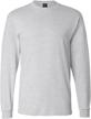 hanes 6 1 long sleeve beefy t gold men's clothing in active logo