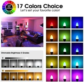 img 1 attached to 🕯️ JandCase Candelabra 2700K 6500K: Потрясающая декорация с эквивалентным освещением