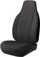 🚗 fia trs49-43 custom fit black front seat cover for bucket seats - saddle blanket in solid black logo