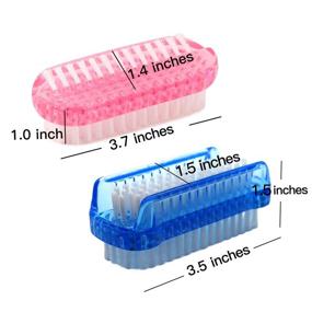 img 3 attached to Fingernail Cleaning Brushes Bristles Scrubber