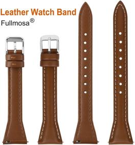 img 2 attached to 👑 Fullmosa Colors Leather Quick-Release Strap