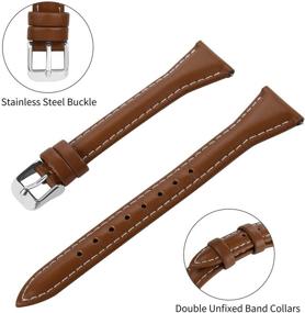 img 1 attached to 👑 Fullmosa Colors Leather Quick-Release Strap