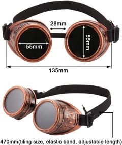 img 2 attached to Victorian Steampunk Cyberpunk Sunglasses Accessories