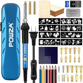 img 4 attached to 🔥 Enhance Your Woodworking Skills with our Complete 72Pcs Wood Burning Kit for Beginners - Adjustable Professional Wood Burner Pen Tool and Accessories for Embossing and Carving