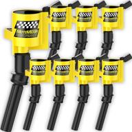 🔥 high performance ignition coil dg508 8 pack for ford f-150 f150 f250 f-250 f-350 4.6l 5.4l v8 - dg508 dg457 dg472 dg491 - expedition mustang crown victoria lincoln mercury (yellow) logo