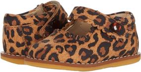 img 1 attached to Elephantito Girls Toddler Suede Leopard Girls' Shoes