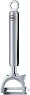 🔪 rösle stainless steel wide crosswise swivel peeler - efficient 1.5-inch peelings logo