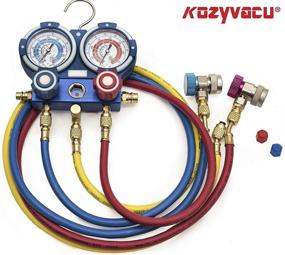 img 1 attached to 🔧 Kozyvacu 1-Stage 3.5 CFM AUTO AC Repair Tool Kit with Vacuum Pump, Manifold Gauge Set, Hoses, and Accessories … (KZTA35011)