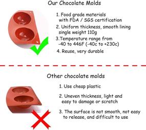 img 1 attached to Полукруглые кусочки шоколада для приготовления мусса