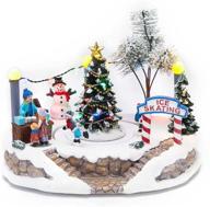 winter led lighted christmas village scene logo