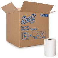 🧻 scott control slimroll hard roll paper towels (12388) - fast-drying absorbency pockets, white, 6 rolls per case, 580 feet per roll logo